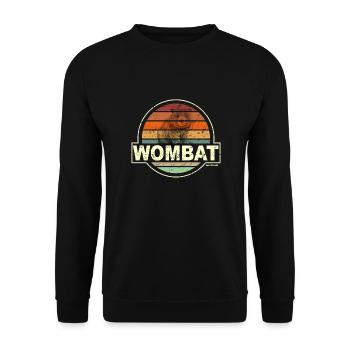 WOMBAT france - Sweat-shirt Unisexe - noir - Devant - Alina (178cm) & Michal (187cm)