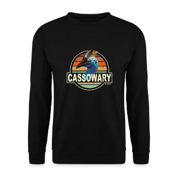 CASSOWARY France - Sweat-shirt Unisexe - noir - Devant - Alina (178cm) & Michal (187cm)