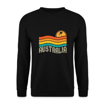 Australia - Unisex Pullover - Schwarz - Vorne - Alina (178cm) & Michal (187cm)