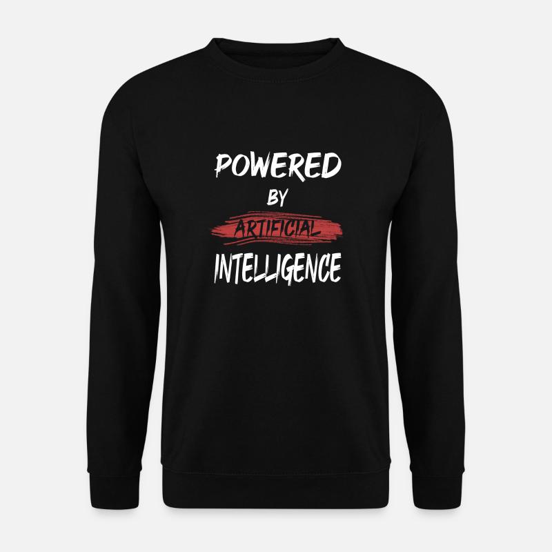 POWERED BY ARTIFICIAL INTELLIGENCE - Unisex Sweatshirt - black