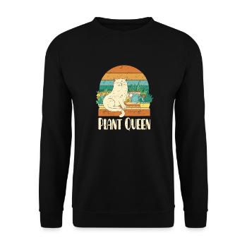 Reine des plantes - Sweat-shirt Unisexe - noir - Devant - Alina (178cm) & Michal (187cm)