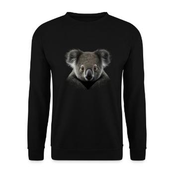 Cute Koala Australia - Unisex Sweatshirt - black - Front - Alina (178cm) & Michal (187cm)