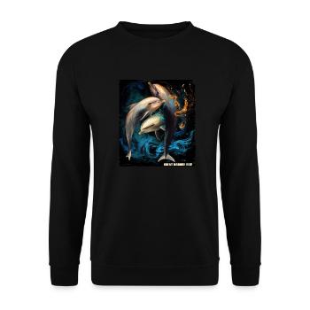 GREAT BARRIER REEF FLAG - Unisex Sweatshirt - black - Front - Alina (178cm) & Michal (187cm)