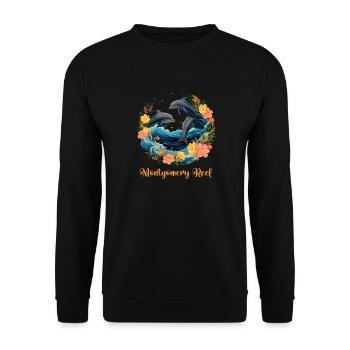 Montgomery Reef - Unisex Pullover - Schwarz - Vorne - Alina (178cm) & Michal (187cm)