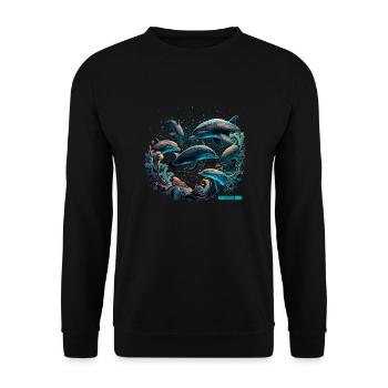 NINGALOO REEF - Unisex Pullover - Schwarz - Vorne - Alina (178cm) & Michal (187cm)