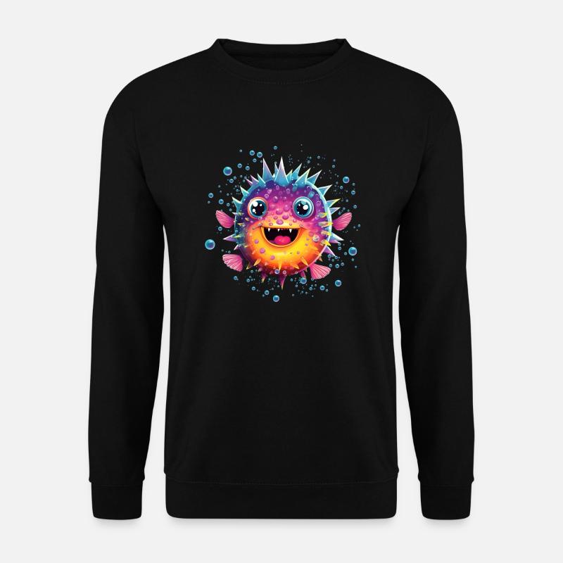 Puffer Fish - Unisex Sweatshirt - black