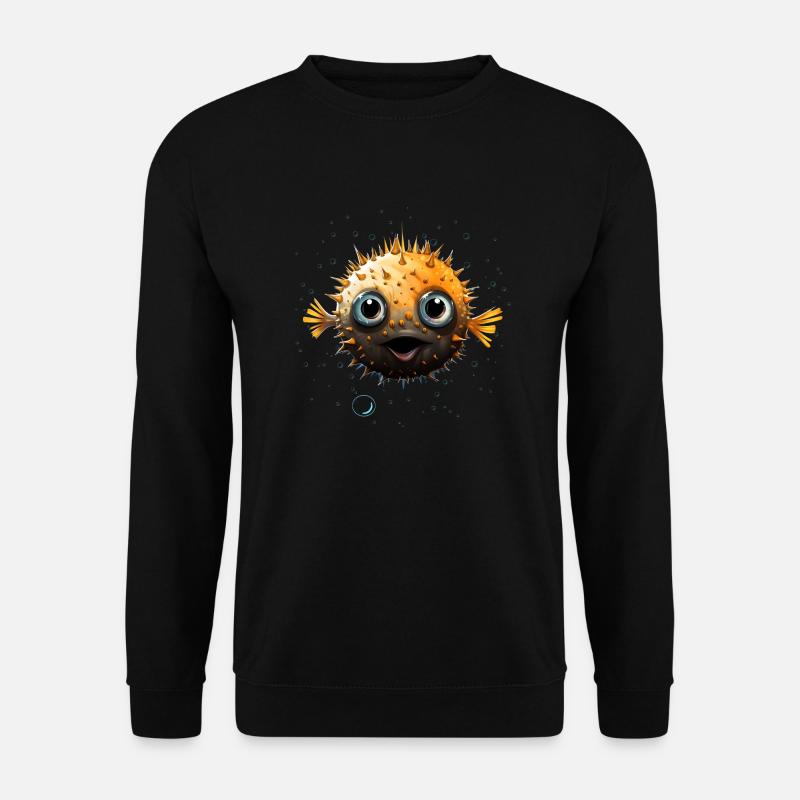 Poisson-globe - Sweat-shirt Unisexe - noir