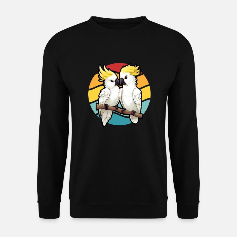 Cockatoo in sunset - Unisex Sweatshirt - black