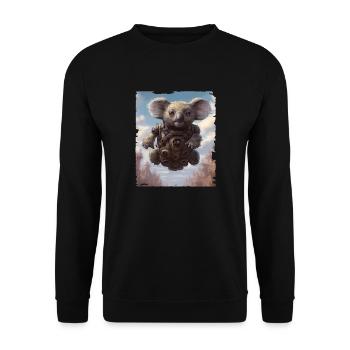 Koala Bear - Unisex Sweatshirt - black - Front - Alina (178cm) & Michal (187cm)