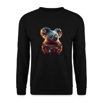 Surreal koala - Unisex Sweatshirt - black - Front - Alina (178cm) & Michal (187cm)