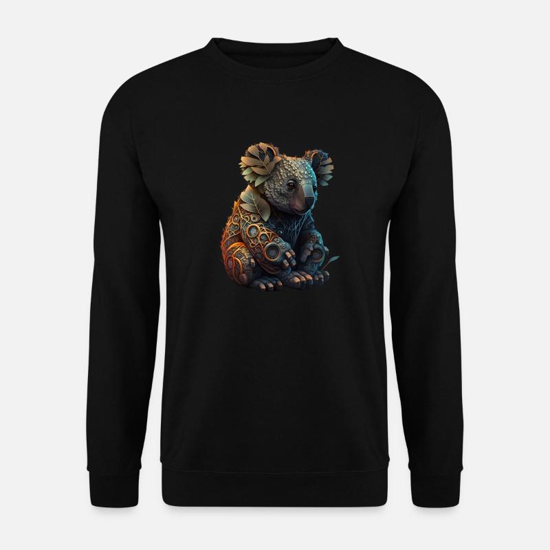 Robo Koala - Unisex Pullover - Schwarz