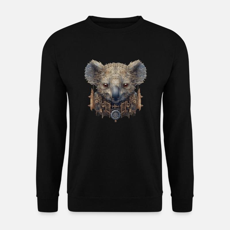 Koala head - Unisex Sweatshirt - black
