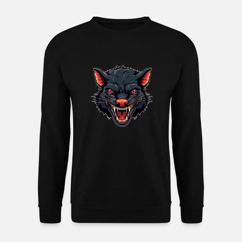 lachender tasmanischer Teufel - Unisex Pullover - Schwarz