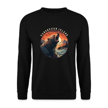 VANCOUVER ISLAND - Unisex Sweatshirt - black - Front - Alina (178cm) & Michal (187cm)