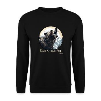 Banff National Park - Unisex Pullover - Schwarz - Vorne - Alina (178cm) & Michal (187cm)