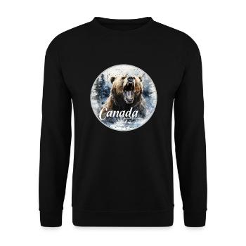 Canada British Columbia - Unisex Pullover - Schwarz - Vorne - Alina (178cm) & Michal (187cm)