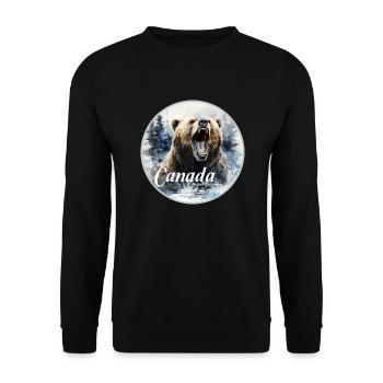 Canada British Columbia - Unisex Pullover - Schwarz - Vorne - Alina (178cm) & Michal (187cm)