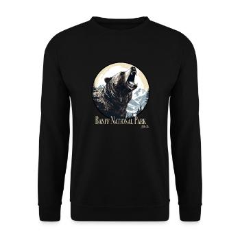 Parc national Banff - Sweat-shirt Unisexe - noir - Devant - Alina (178cm) & Michal (187cm)