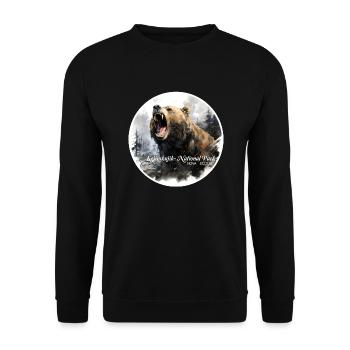 Kejimkujik National Park - Unisex Pullover - Schwarz - Vorne - Alina (178cm) & Michal (187cm)