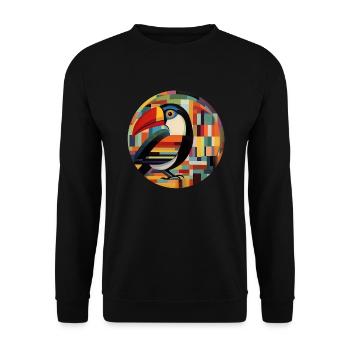 Tucan - Unisex Sweatshirt - black - Front - Alina (178cm) & Michal (187cm)