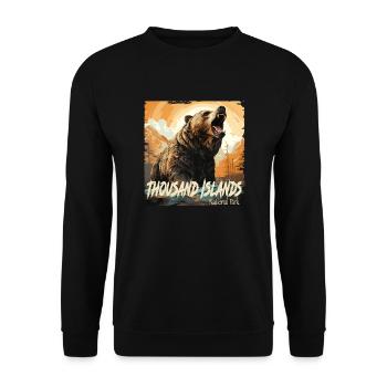 Parc national des Mille-Îles - Sweat-shirt Unisexe - noir - Devant - Alina (178cm) & Michal (187cm)