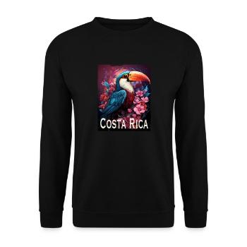 Costa Rica - Unisex Sweatshirt - black - Front - Alina (178cm) & Michal (187cm)