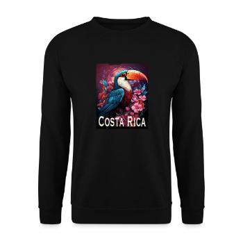 Costa Rica retro style - Unisex Sweatshirt - black - Front - Alina (178cm) & Michal (187cm)