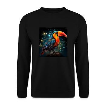 Toucan - Unisex Pullover - Schwarz - Vorne - Alina (178cm) & Michal (187cm)