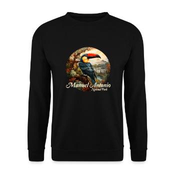Manuel Antonio National Park - Unisex Pullover - Schwarz - Vorne - Alina (178cm) & Michal (187cm)