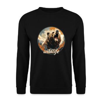 Wildlife - Unisex Sweatshirt - black - Front - Alina (178cm) & Michal (187cm)