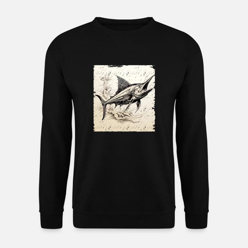 Marlin retro style - Unisex Sweatshirt - black