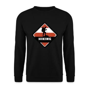 Austria Flag Austria Austrian Flag AT - Unisex Sweatshirt - black - Front - Alina (178cm) & Michal (187cm)