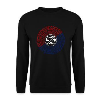 Parcs nationaux de Nouvelle-Zélande dans le comté - Sweat-shirt Unisexe - noir - Devant - Alina (178cm) & Michal (187cm)