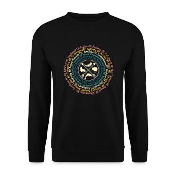 Parcs nationaux Nouvelle-Zélande en couleur - Sweat-shirt Unisexe - noir - Devant - Alina (178cm) & Michal (187cm)