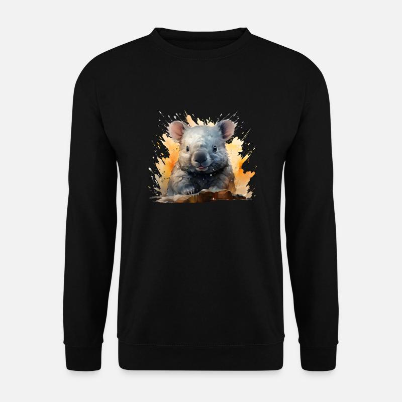 Wombat - Unisex Pullover - Schwarz