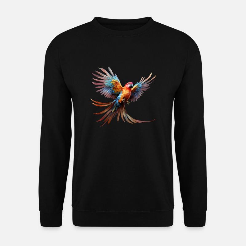 Flying Parrot - Unisex Sweatshirt - black
