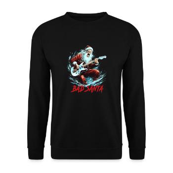 BAD SANTA - Unisex Pullover - Schwarz - Vorne - Alina (178cm) & Michal (187cm)