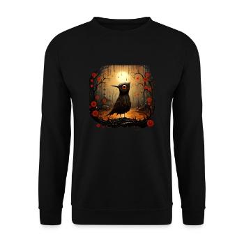 Birdy - Unisex Sweatshirt - black - Front - Alina (178cm) & Michal (187cm)