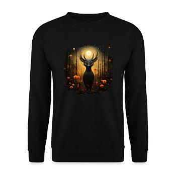 Fauve doux - Sweat-shirt Unisexe - noir - Devant - Alina (178cm) & Michal (187cm)