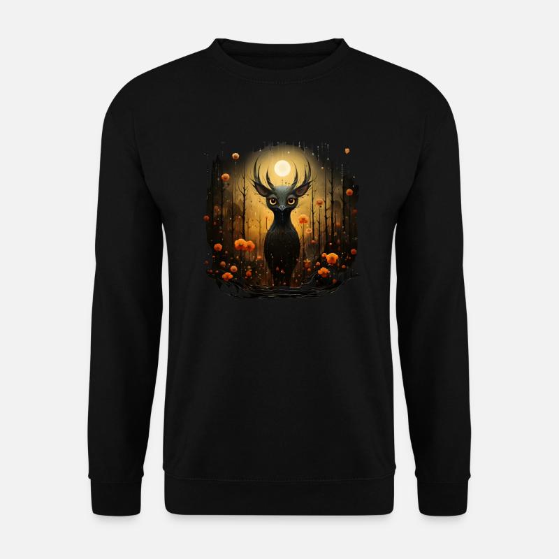 Süsses Rehkitz - Unisex Pullover - Schwarz