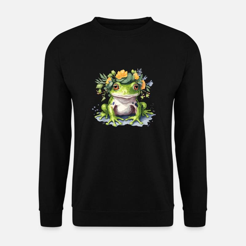 Cute Frog - Unisex Sweatshirt - black