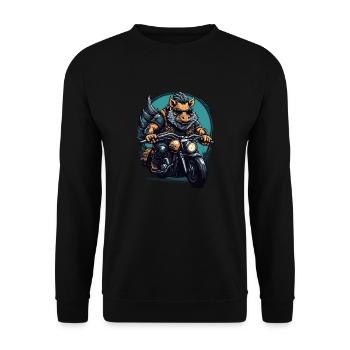 Sanglier frénétique - Sweat-shirt Unisexe - noir - Devant - Alina (178cm) & Michal (187cm)