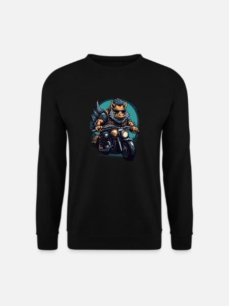 Frenzied wild boar - Unisex Sweatshirt - black