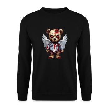 Peluche effrayante - Sweat-shirt Unisexe - noir - Devant - Alina (178cm) & Michal (187cm)