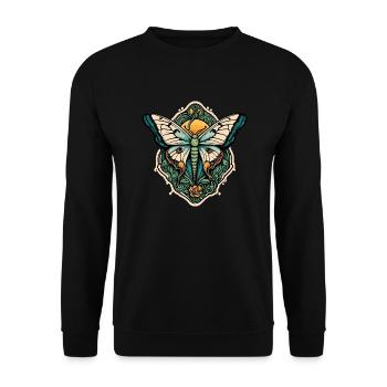 Papillon - Sweat-shirt Unisexe - noir - Devant - Alina (178cm) & Michal (187cm)