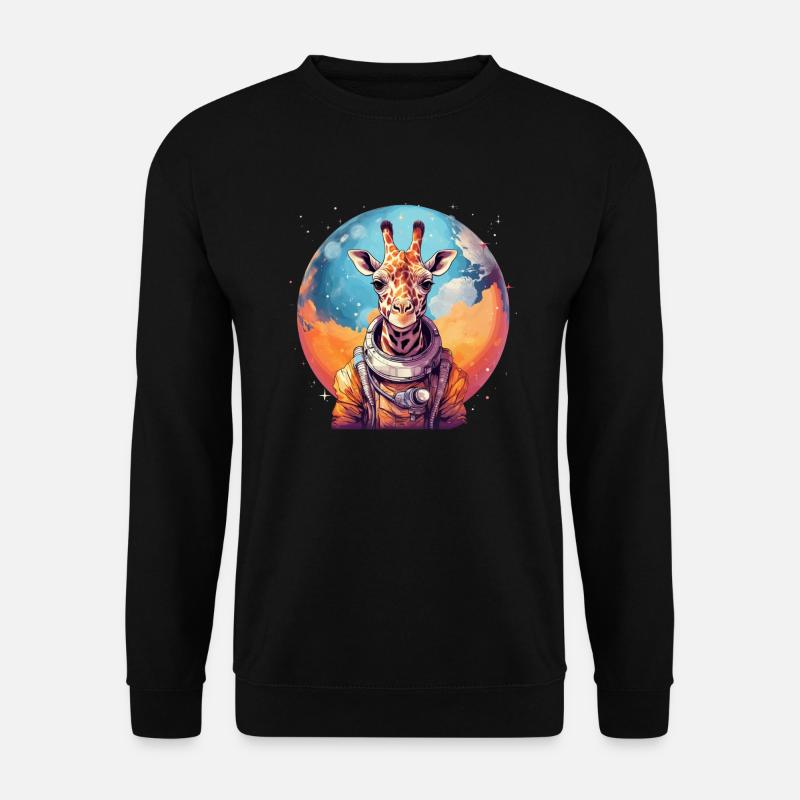 Space Giraffe - Unisex Sweatshirt - black