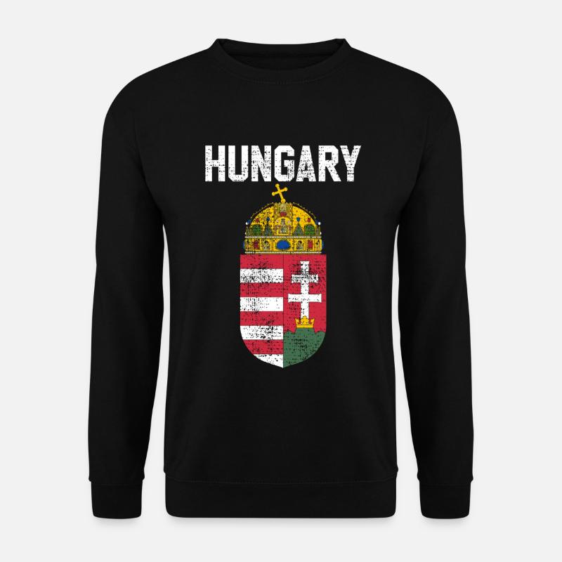 Ungarn - Unisex Pullover - Schwarz