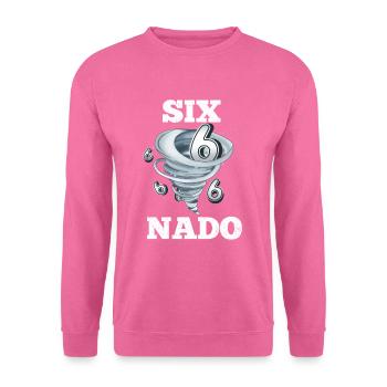 6. Geburtstag Tornado - Unisex Pullover - Pink - Vorne
