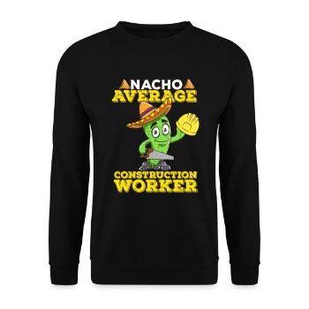 Cinco De Mayo construction worker - Unisex Sweatshirt - black - Front - Alina (178cm) & Michal (187cm)