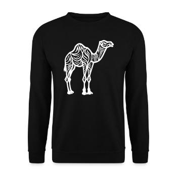 Chameau - Sweat-shirt Unisexe - noir - Devant - Alina (178cm) & Michal (187cm)